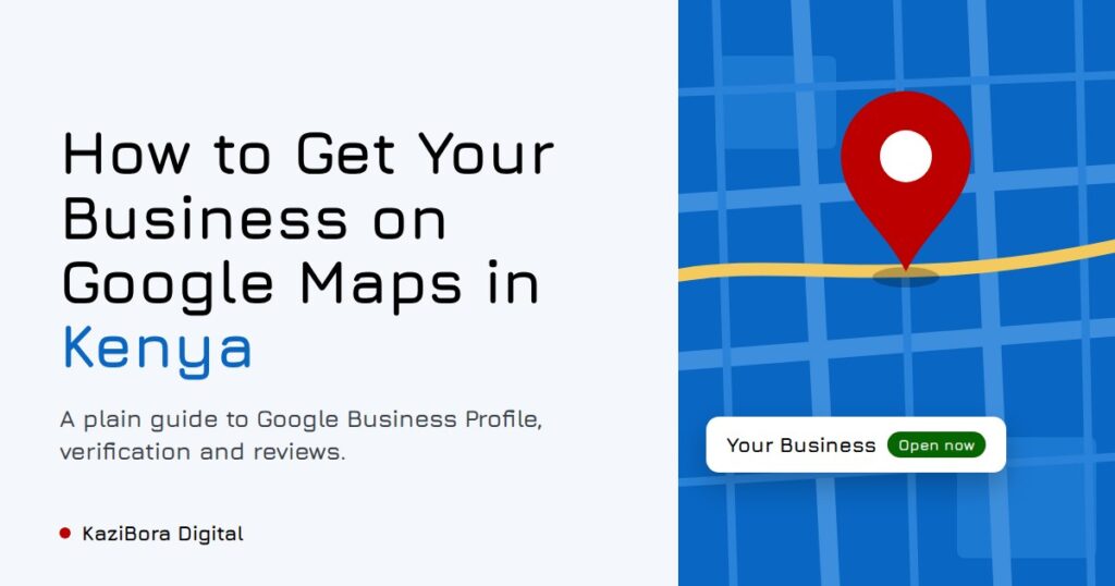 get business on google maps kenya