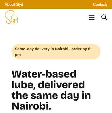 SlydLube Shop website